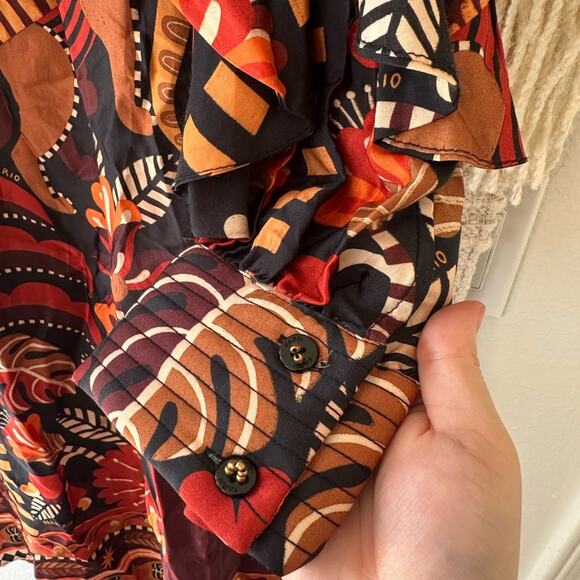 NWT: Farm Rio Nature Beauty Backless Midi Dress - Picture 8 of 12